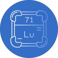 Lutetium Gradient Linie Kreis Symbol vektor