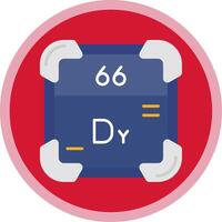 Dysprosium eben multi Kreis Symbol vektor