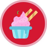 Cupcake eben multi Kreis Symbol vektor