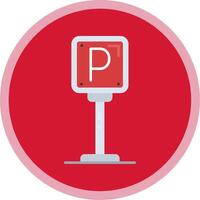 Parkplatz eben multi Kreis Symbol vektor