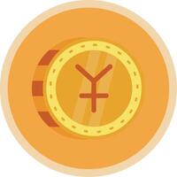 Yuan eben multi Kreis Symbol vektor