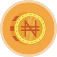 namecoin platt mång cirkel ikon vektor