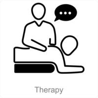 Therapie und Wellness Symbol Konzept vektor