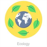 ekologi och eco ikon begrepp vektor