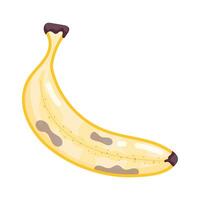 packa av 16 trendig banan desserter platt klistermärken vektor