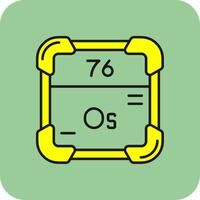 Osmium gefüllt Gelb Symbol vektor