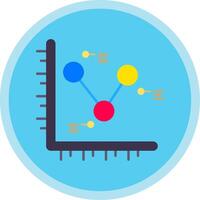 Diagramm eben multi Kreis Symbol vektor