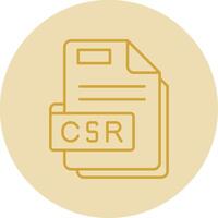 csr Linie Gelb Kreis Symbol vektor