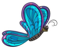 Ein bunter Schmetterling vektor