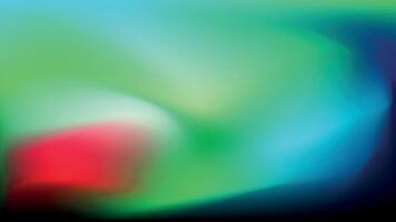 beschwingt Digital Hintergrund mit verschwommen abstrakt Komposition im Grün, Blau, und rot Farbtöne vektor