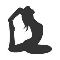 Yoga Übung Vektor Illustration Design
