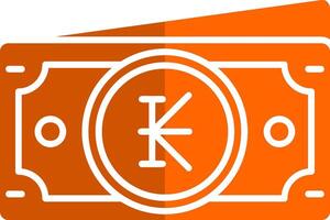 pennen Glyphe Orange Kreis Symbol vektor