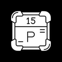 Phosphor Glyphe invertiert Symbol vektor