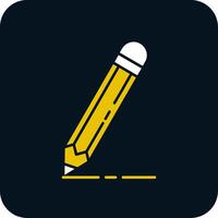 Bleistift-Glyphe zweifarbiges Symbol vektor