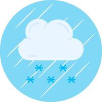 Schnee eben Blau Kreis Symbol vektor