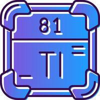 Thallium Gradient gefüllt Symbol vektor