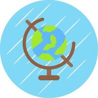 Globus eben Blau Kreis Symbol vektor