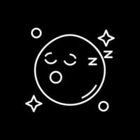 Schlaflinie invertiertes Symbol vektor
