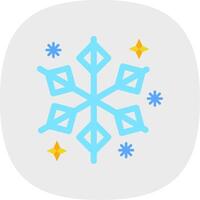 Winter eben Kurve Symbol vektor