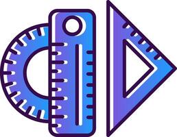 Lineal Gradient gefüllt Symbol vektor