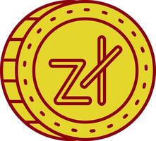 Zloty Jahrgang Symbol vektor