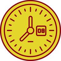 Uhr Jahrgang Symbol vektor