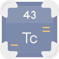 Technetium eben Licht Symbol vektor