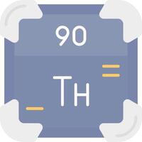 thorium platt ljus ikon vektor