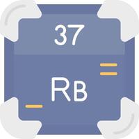 rubidium platt ljus ikon vektor