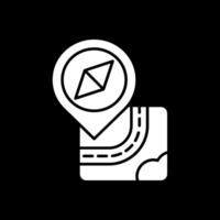 Umgekehrtes Symbol für Navigationsglyphe vektor