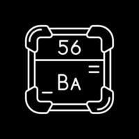 Barium Linie invertiert Symbol vektor