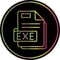 exe Linie Gradient fällig Farbe Symbol vektor