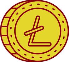 Litecoin Jahrgang Symbol vektor