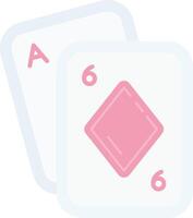 Poker eben Licht Symbol vektor