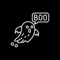 Boo Linie invertiert Symbol vektor