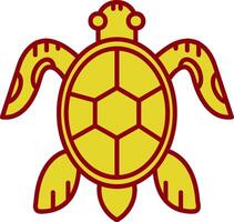 sköldpadda årgång ikon vektor