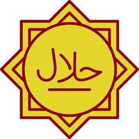 halal Jahrgang Symbol vektor