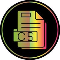 cs Glyphe fällig Farbe Symbol vektor
