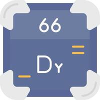 Dysprosium eben Licht Symbol vektor