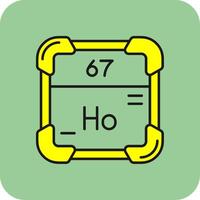 holmium fylld gul ikon vektor