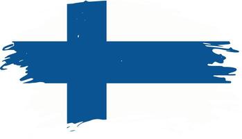 National Finnland Flagge. eben Vektor Illustration. Folge10.