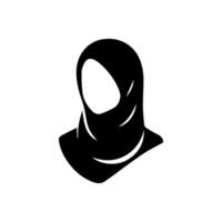 kvinnor hijab skönhet vektor logotyp mall