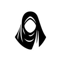 Frauen hijab Schönheit Vektor-Logo-Vorlage vektor