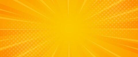 hell Orange Gradient abstrakt Banner Hintergrund. Orange Comic Sunburst bewirken Hintergrund mit Halbton. geeignet zum Vorlagen, Der Umsatz Banner, Veranstaltungen, Anzeigen, Netz, und Überschriften vektor