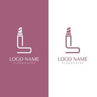 Vektor Grafik Design, Brief l Logo, Lippenstift Logo Design