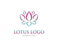 Lotus Blume Logo Vektor Design Konzept.