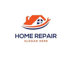 kreativ Zuhause Reparatur Logo Design Konzept Vektor Vorlage.