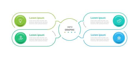 2 Schritt Infografik Vektor Element