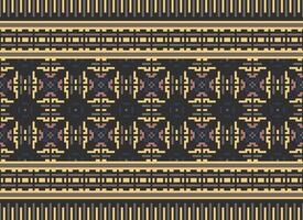 schön Blumen- Kreuz Stich Muster.geometrisch ethnisch orientalisch Muster traditionell Hintergrund.aztec Stil abstrakt Vektor illustration.design zum textur, stoff, kleidung, verpackung, dekoration, teppich.