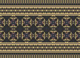 skön blommig korsa sy mönster.geometrisk etnisk orientalisk mönster traditionell background.aztec stil abstrakt vektor illustration.design för textur, tyg, kläder, inslagning, dekoration, matta.